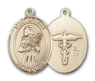 Gold-Filled Saint Agatha Pendant
