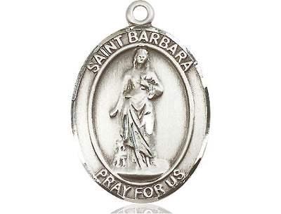 Pewter St. Barbara Medal | Large | Engravable