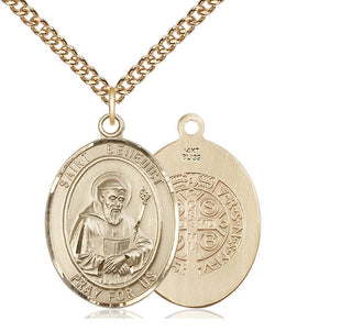 14kt Gold Saint Benedict Medal