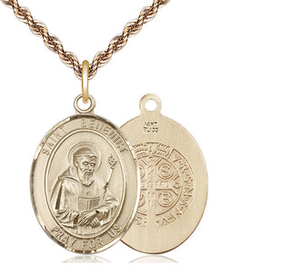 14kt Gold Saint Benedict Medal