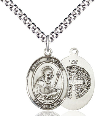 Pewter Saint Benedict Medal Catholic Jewelry
