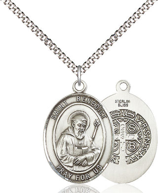 Pewter Saint Benedict Medal Catholic Jewelry