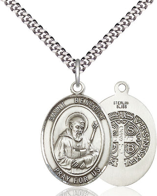 Pewter Saint Benedict Medal Catholic Jewelry