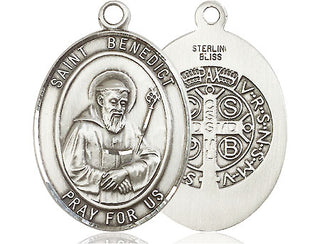 Sterling Silver Saint Benedict Medal Catholic Jewelry