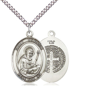 Sterling Silver Saint Benedict Medal Catholic Jewelry