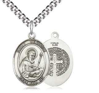 Sterling Silver Saint Benedict Medal Catholic Jewelry