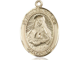 14kt Gold Filled Saint Frances Cabrini Medal Engraved Catholic Saint Jewelry