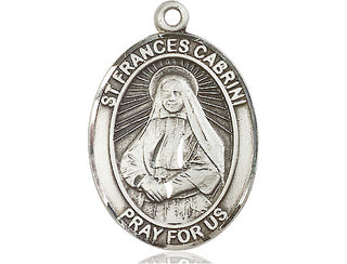 Pewter Saint Frances Cabrini Medal Engraved Catholic Saint Jewelry