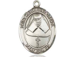 Pewter Saint Katharine Drexel Medal Engraved Catholic Saint Jewelry
