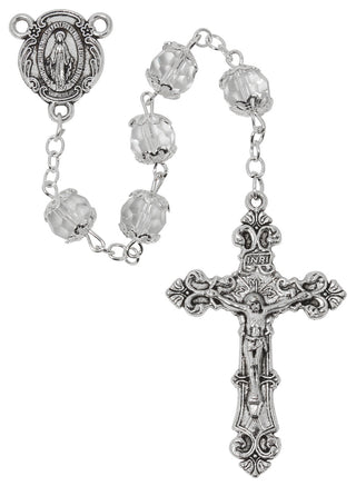 Aurora Glass Capped Rosary