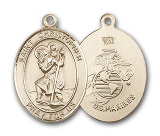 Gold-Filled Saint Christopher Pendant