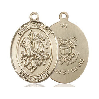 14kt Gold Filled Saint George Coast Guard Medal
