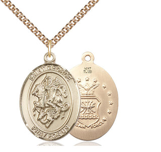 14kt Gold Saint George Air Force Medal