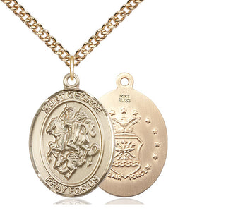 14kt Gold Saint George Air Force Medal
