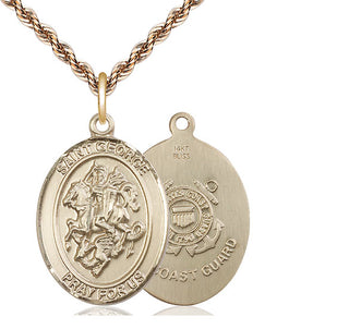 14kt Gold Saint George Coast Guard Medal