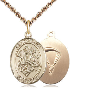 14kt Gold Saint George Paratrooper Medal