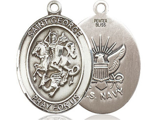 Pewter Saint George Navy Medal