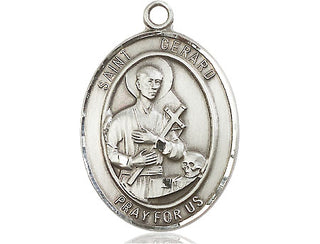 Sterling Silver Saint Gerard Majella Medal Catholic Jewelry Engraved Catholic Saint Jewelry