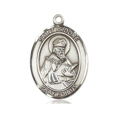 Sterling Silver St. Isidore of Seville Medal | Large | Engravable