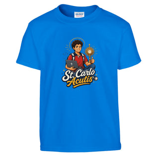 St. Carlo Acutis 'Cyber-Apostle' Kids T-Shirt - view 11