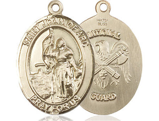 14kt Gold Filled Saint Joan of Arc National Guard Medal