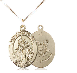 14kt Gold Saint Joan of Arc Coast Guard Medal