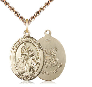 14kt Gold Saint Joan of Arc Coast Guard Medal