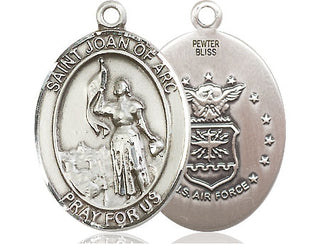 Pewter Saint Joan of Arc Air Force Medal