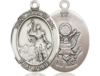 Pewter Saint Joan of Arc Army Medal