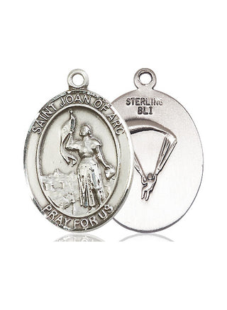 Pewter Saint Joan of Arc Paratrooper Medal