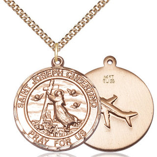 14kt Gold Saint Joseph of Cupertino Medal