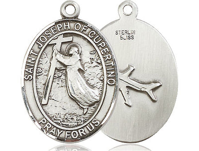 Sterling Silver St. Joseph of Cupertino Medal | Large