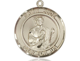 14kt Gold Filled Saint Jude Medal Engraved Catholic Saint Jewelry