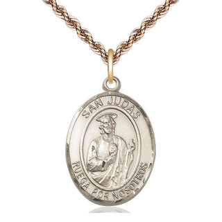 14kt Gold Filled San Judas Medal Catholic Jewelry Engraved Catholic Saint Jewelry