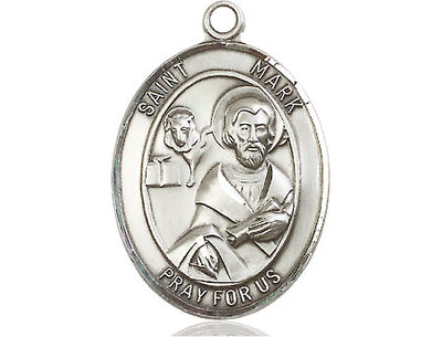 Sterling Silver St. Mark the Evangelist Medal | Large | Engravable