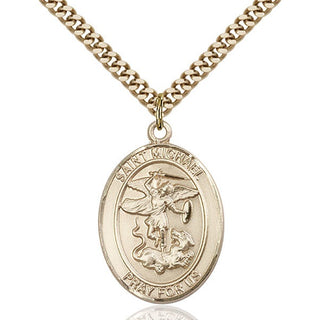 14kt Gold Filled Saint Michael Paratrooper Medal Catholic Jewelry