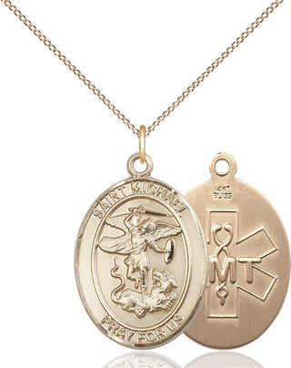 14kt Gold Saint Michael EMT Medal