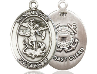 Pewter Saint Michael Coast Guard Medal
