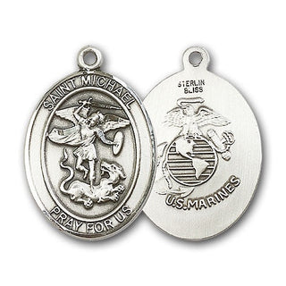 Sterling Silver Saint Michael the Archangel Pendant