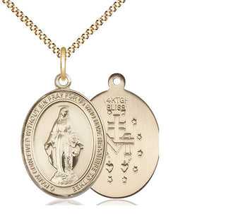14kt Gold Filled Miraculous Medal Catholic Jewelry