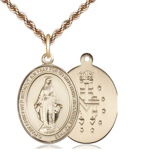 14kt Gold Filled Miraculous Medal Catholic Jewelry