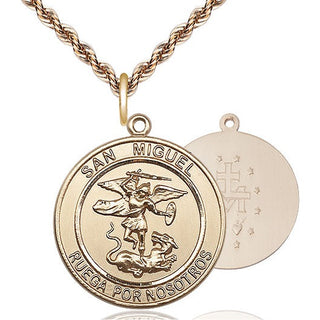 14kt Gold Virgen Milagrosa Medal