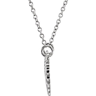 Sterling Silver Tiny Posh Angel Wings 16-18" Necklace