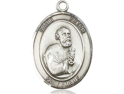 Sterling Silver St. Peter the Apostle Medal | Large | Engravable