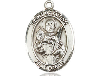 Pewter Saint Raymond Nonnatus Medal Engraved Catholic Saint Jewelry