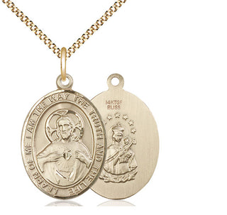 14kt Gold Filled Scapular Medal Catholic Jewelry