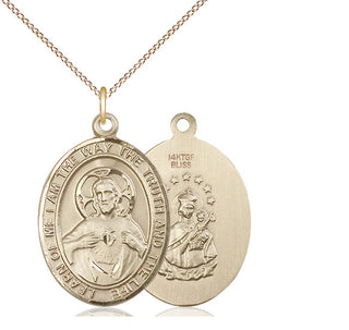 14kt Gold Filled Scapular Medal Catholic Jewelry