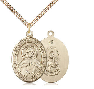 14kt Gold Scapular Medal