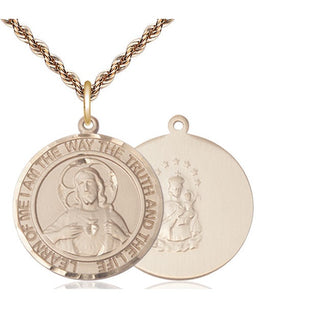 14kt Gold Filled Scapular Medal Catholic Jewelry