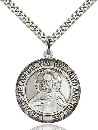 Sterling Silver Scapular Medal Catholic Jewelry